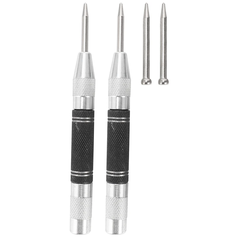 

Автоматический центральный дырокол, комплект из 2 сменных насадок, 5 дюймов, пружинный центральный дырокол, регулируемое натяжение