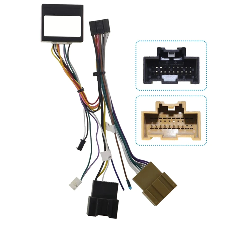 

Car 16PIN Android Audio Power Harness With Canbus Box For Chevrolet MALIBU XL 2016 Car Accessories