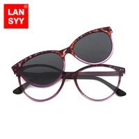 cat eye sunglasses clip on polarized women myopia eyeglass brand designer optical frame driving prescription glasses uv400 shade