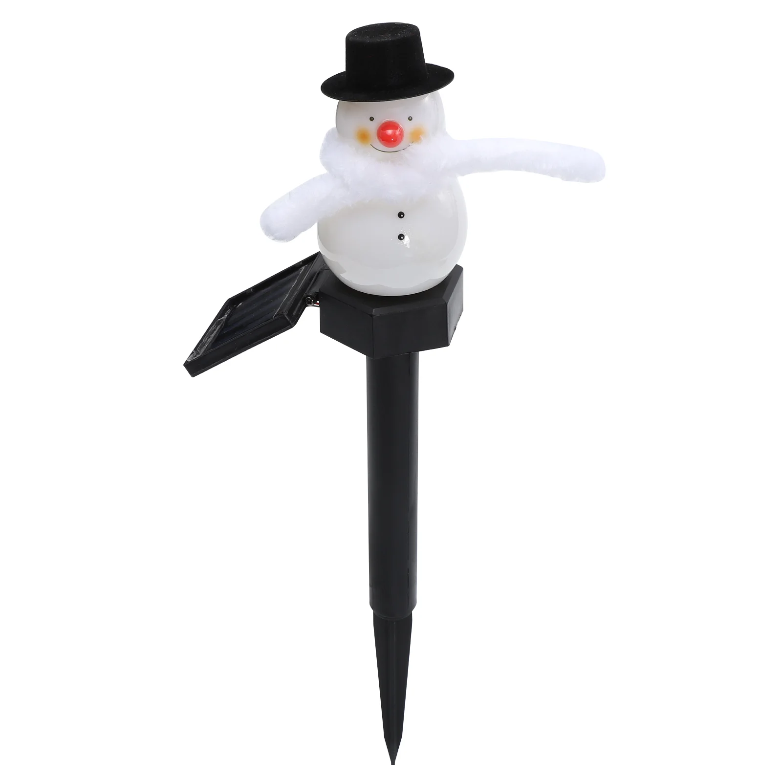 

1pc Decorative Outdoor Lawn Light Solar Snowman Lamp Outdoor Lawn Light