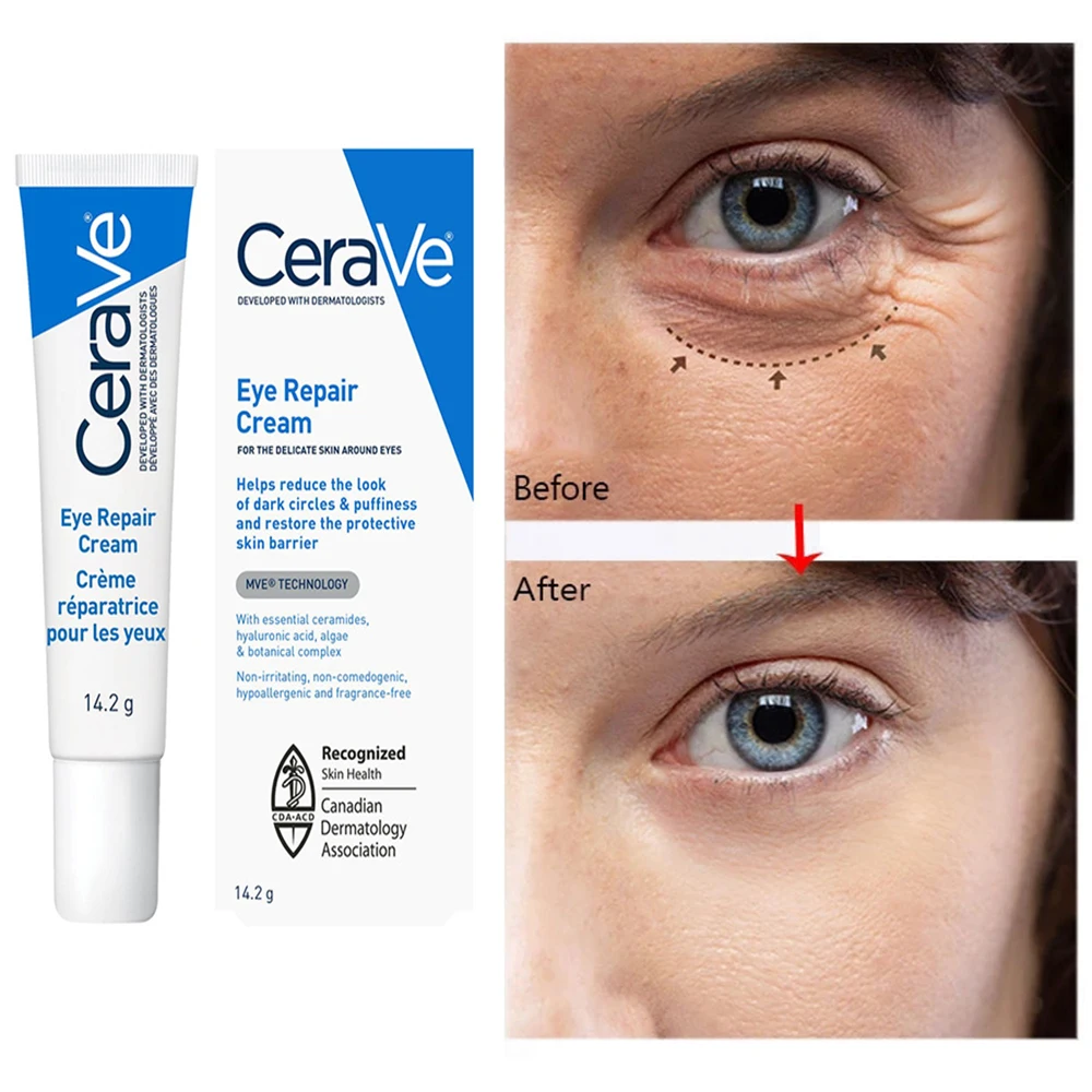 

Cerave Eye Cream Repair Skin For Dark Circles Under Eyes Puffiness Moisturizing Whitening Anti-Fine Lines Detumescence Eye Care