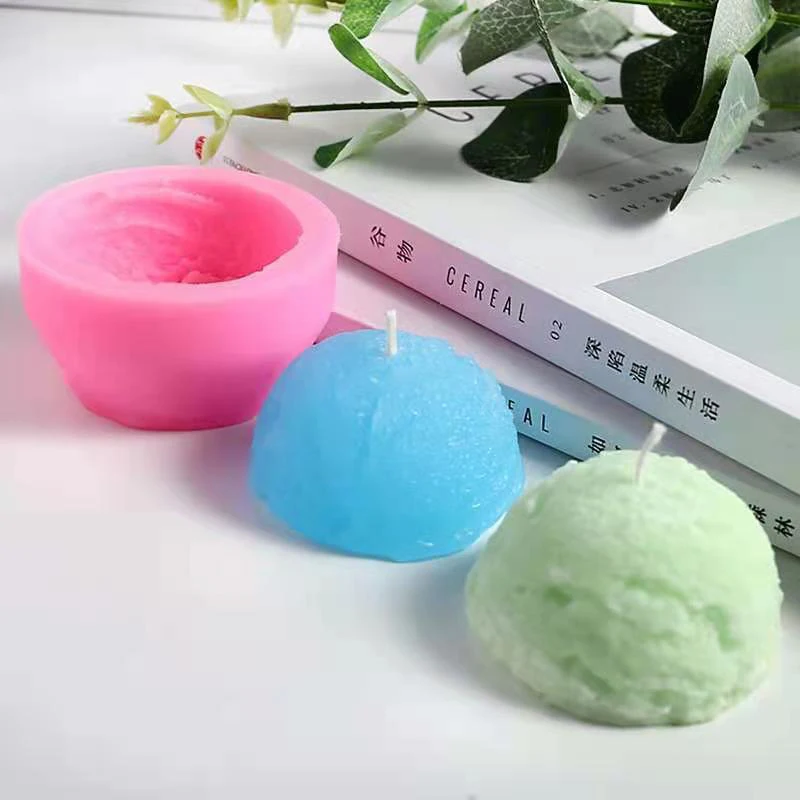 

Ice Cream Ball Aroma Candle Making Silicone Mold Handmade Scented Soap Mold Fondant Cake Mold DIY Cake Decorating Baking Mould