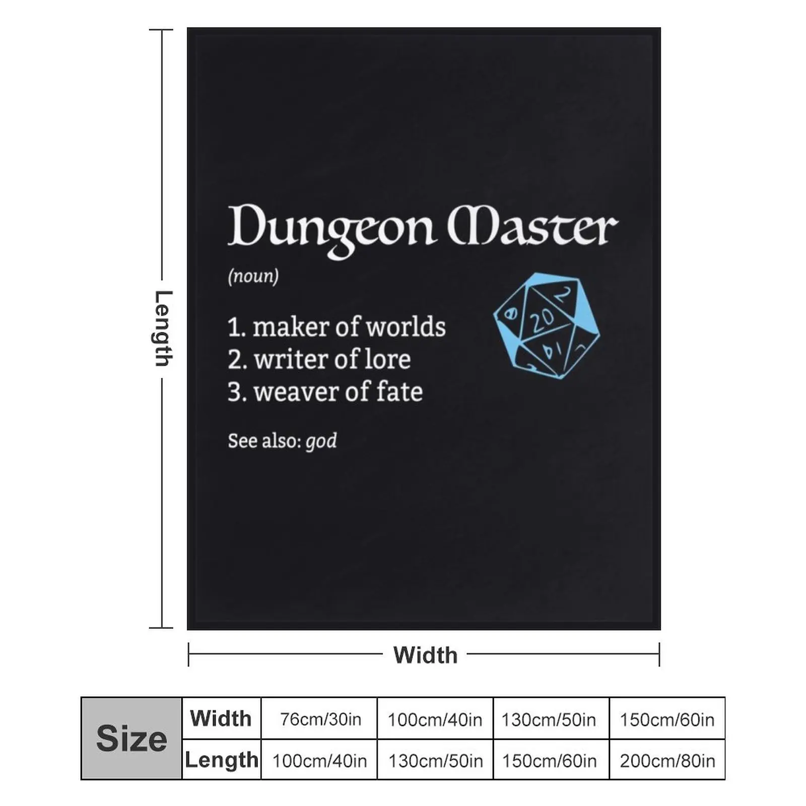Dungeon Master плед флис