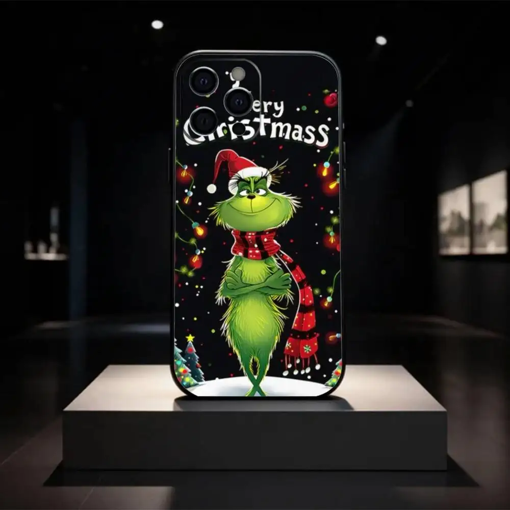 Фото C-Рождественский чехол для телефона G-Green M-Monsters, мягкий силиконовый чехол для iPhone 17, 16, 15, 14, 13, 12, 11 X XR Plus Pro Max Plus №4