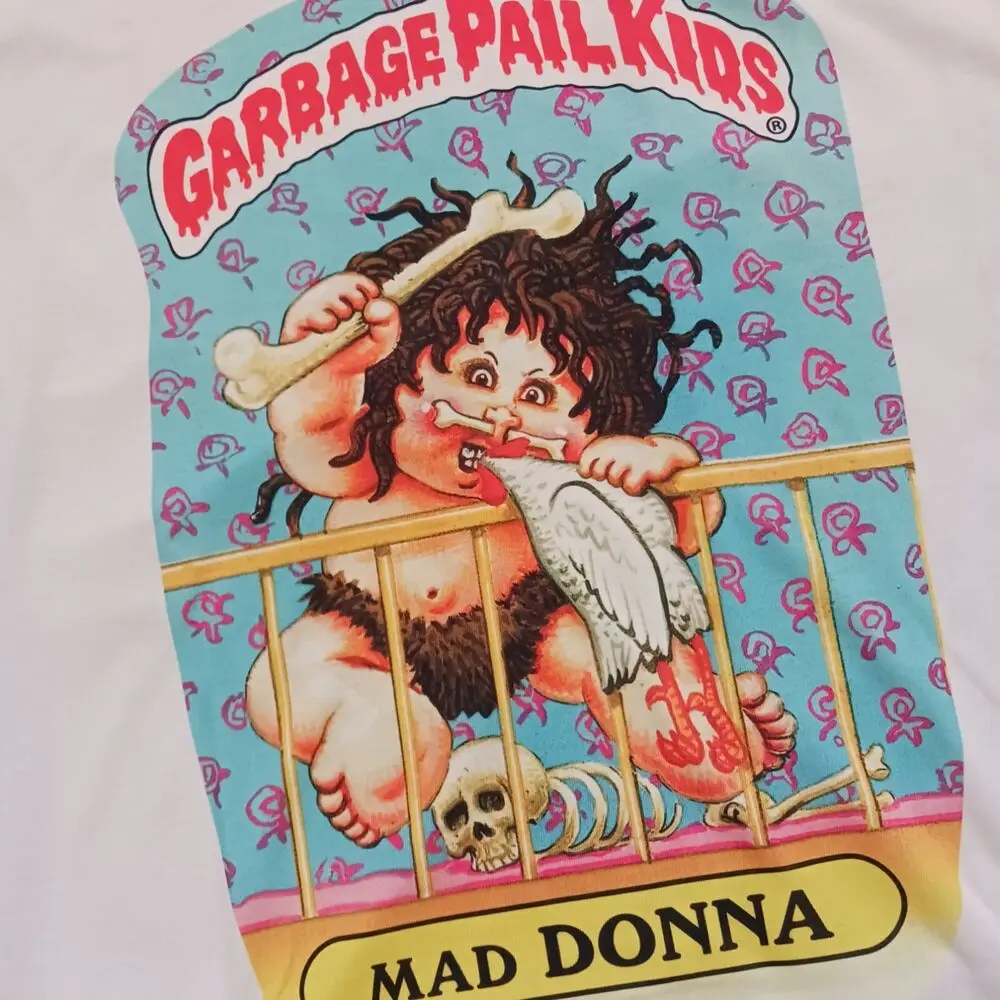 Новинка Детская футболка с изображением мусорного ведра серия MAD DONNA 2 карты 50a vtg