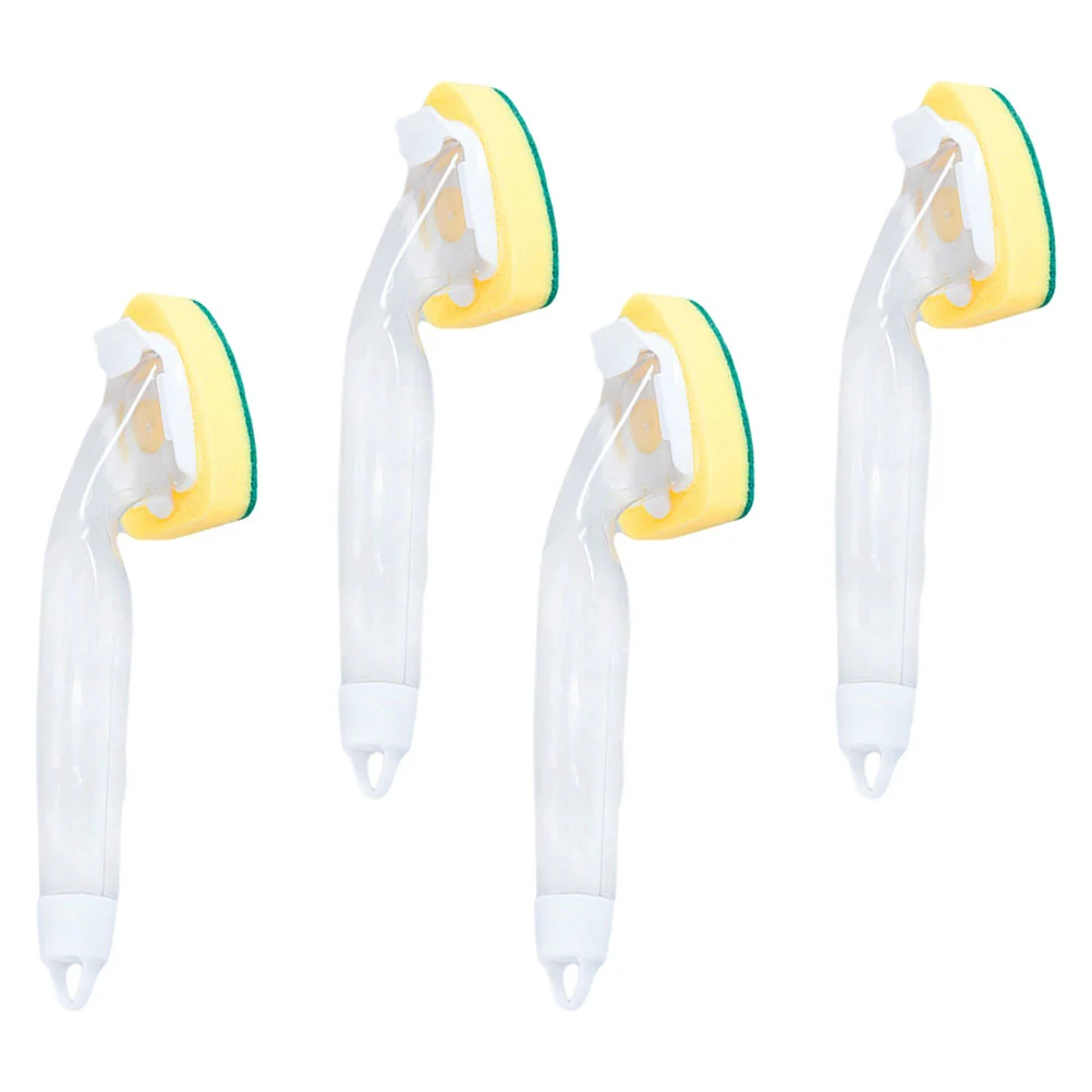

4pcs Household Kitchen Cleaning Brushes Pot Brushes Sponge Cleaning Tools