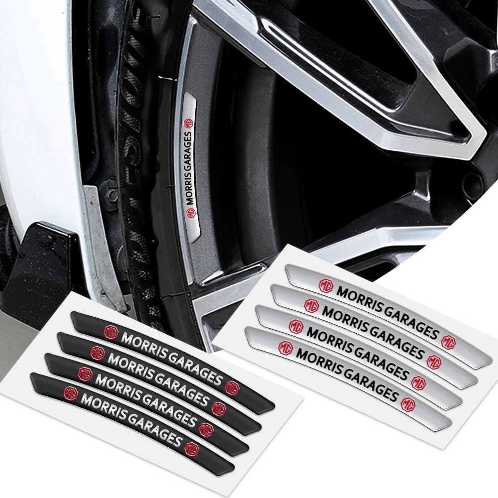 

4pcs 3D Aluminum Badge Wheel Hub Sticker Rim Decoration Decals For MG GS ZS 6 TF3 3SW HS GT 3 5 7 Xross eHS EZS