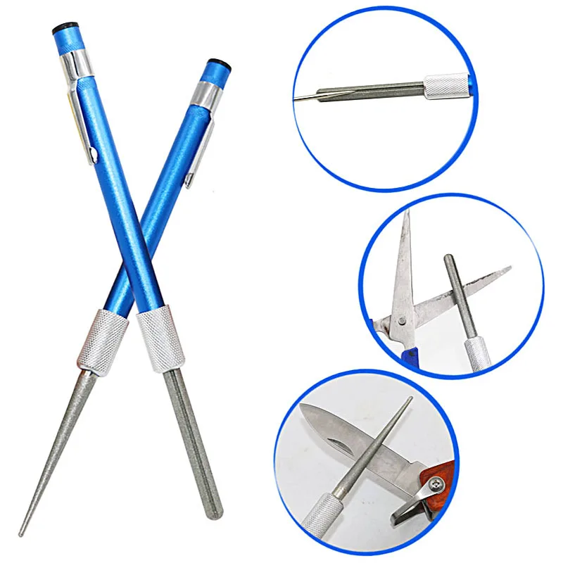

Portable Professional Stainless Steel Pen Fish Hook Sharpener Multiurpose Fishook Sharpening Fishing Tackle Tool