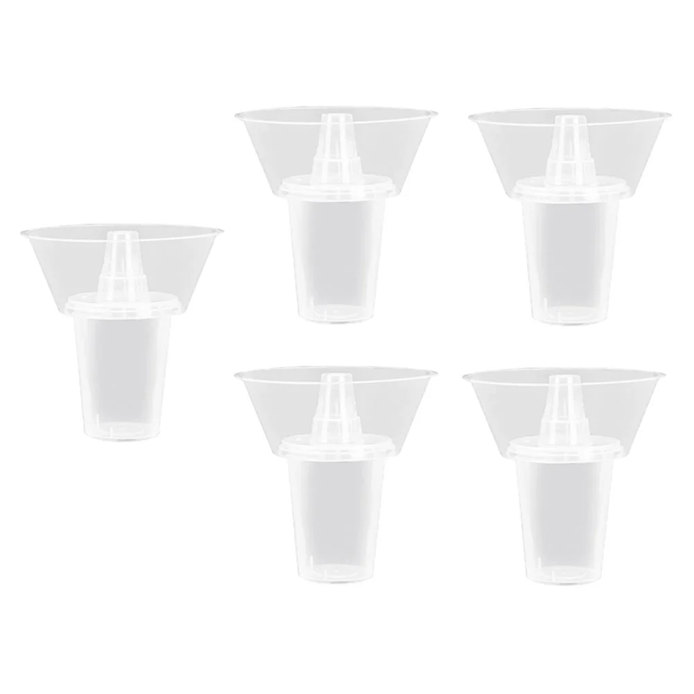 

5 Sets Disposable Kiddush Cups Drink Combined Snacks Holder Hot Pot Shape Plastic Holding Trays Outdoor Versatile Child
