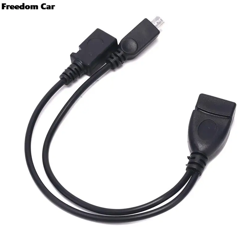 

USB-адаптер к Micro 5-контактному кабелю «папа» «мама» USB 2.0 тип «мама» 2 в 1 OTG микро USB хост-Сплиттер питания Y-типа