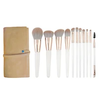 makeup brush full set of 11pcs fiber hair eye shadow lip brush foundation blush loose powder make up brushes beauty tool