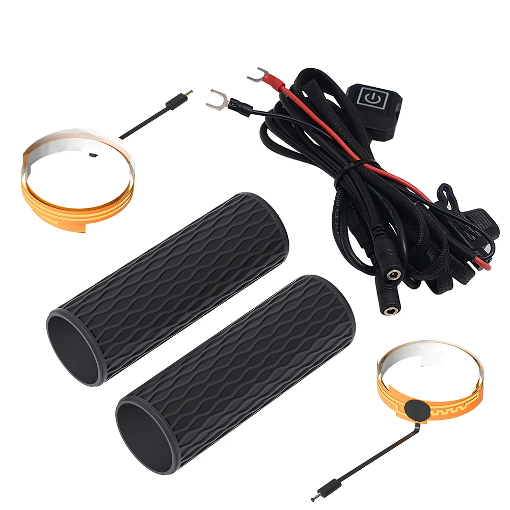 

2PCS Temperature Control Wrap-around Motorcycle Heated Handlebar Handlebar Cover For Motorcycle Scooter ATV Tricycle