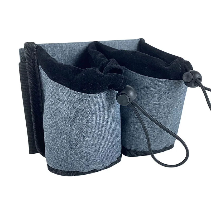 Cup Holder Portable Hands-free Drink Holder Storage Bag With Two Pockets Camp Water Bottle Bags Climing Mountains
