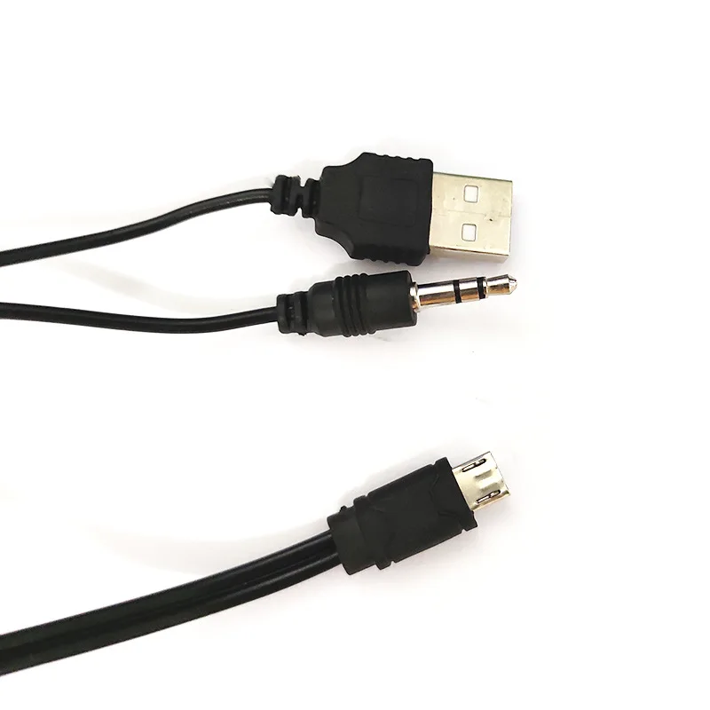 USB к 3 5 мм AUX аудио кабель в 1 мини микро штекер зарядный для динамиков Android телефон