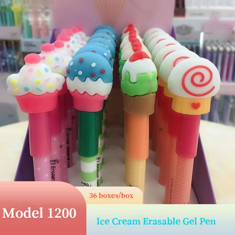 

Стираемая нейтральная ручка в форме мороженого, 32 шт.