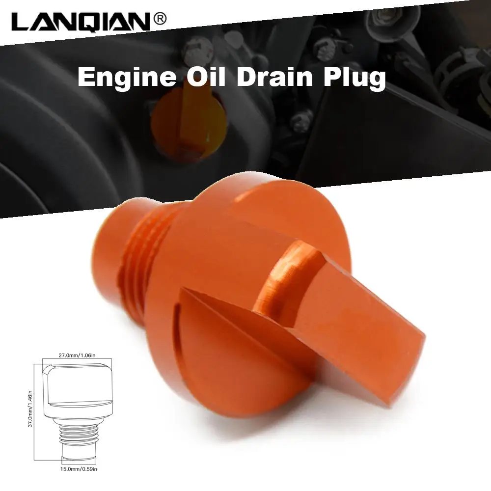 

For DUKE 125/200/390 For RC 125/200/390 Motorbike Accessories Aluminum Engine Magnetic Oil Drain Plug Cap Cover Screws MOTO