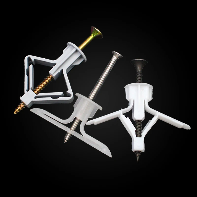 Пластиковый рычажный якорь с винтом m4 20 шт. для штор гипсокартона полый настенный