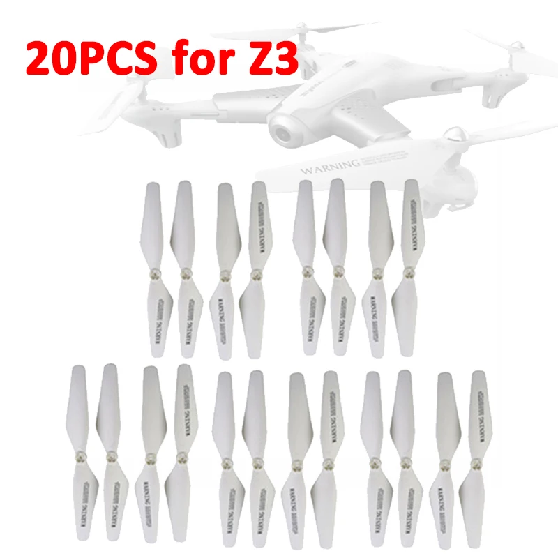 

20PCS/Lot Drone Propeller Spare Part for SYMA Z3 RC Quadcopter Helicopter Main Blades Props Leaf Wing Rotor Accessory White