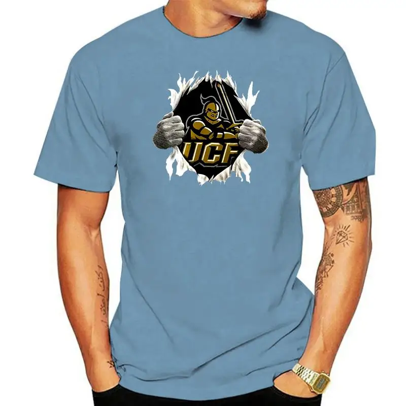 

Men High Quality Custom Printed Tops Hipster Tees Myos Ucf Ripping Chest T-shirt