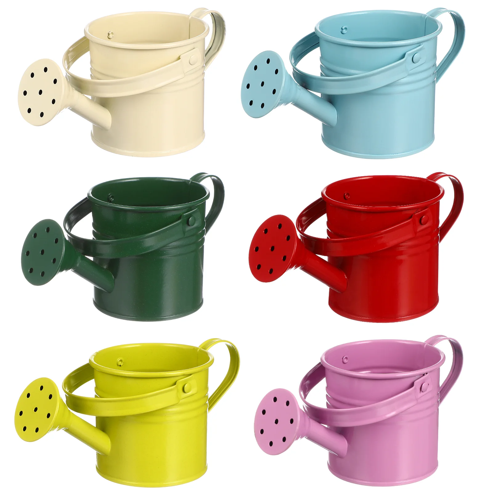 

6 Pcs Tin Watering Can Spray Bottles Kids Iron Cans Gardening Small Kettle Child