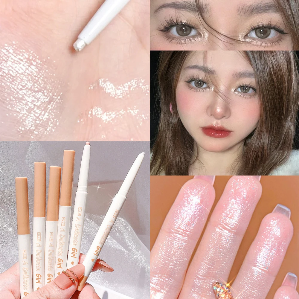 Matte Pink Eyeliner Stick Waterproof Korean Makeup Cosmetics