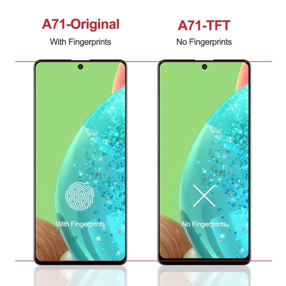 

6.7'' Screen For Samsung Galaxy A71 Lcd Display Touch Digitizer Assembly With Frame A715 A715F A715W A715X