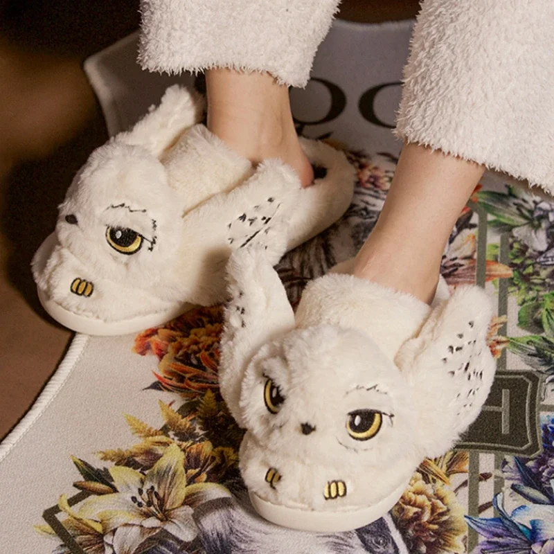 Новинка 2024 плюшевые тапочки Hedwig серии Гарри академия Зимние Теплые Симпатичные