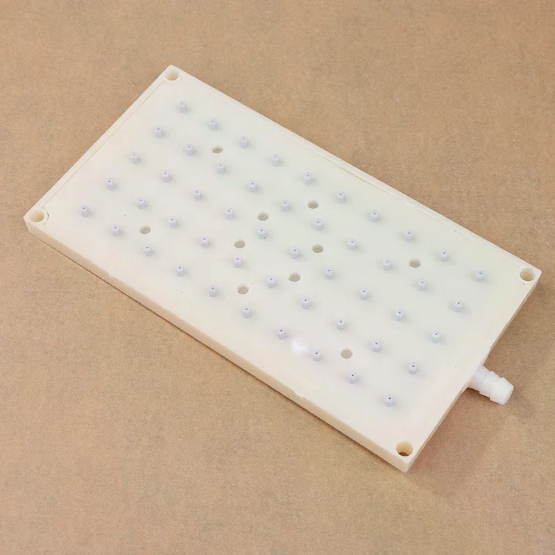 Фото 9 см АБС 22x10. Прямоугольная душевая лейка 10 мм с интерфейсом для подключения, 5*10 отверстий, верхний распылитель, аксессуары для душа №4