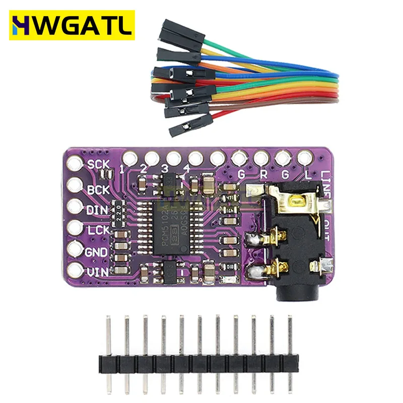 Интерфейс I2S PCM5102A ЦАП декодер GY-PCM5102 модуль плеера для Raspberry Pi pHAT форматная плата