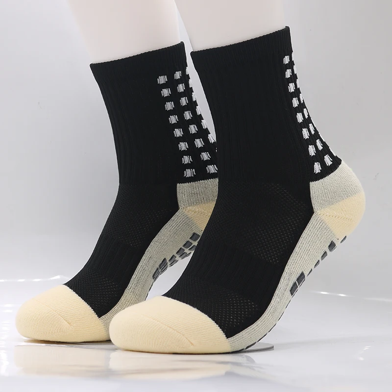 Non-Slip Football Socks Men's Friction Gasket Tube Socks Running Ice Snow Hiking Sports Over-Knee Stockings Basketball Socks