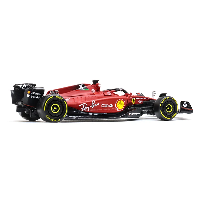 Bburago 1:43 #16 Leclerc 2022 F1 Scuderia Ferrari F1-75 #55 Sainz Alloy Luxury Vehicle Diecast Cars Model Toy Collection Gift