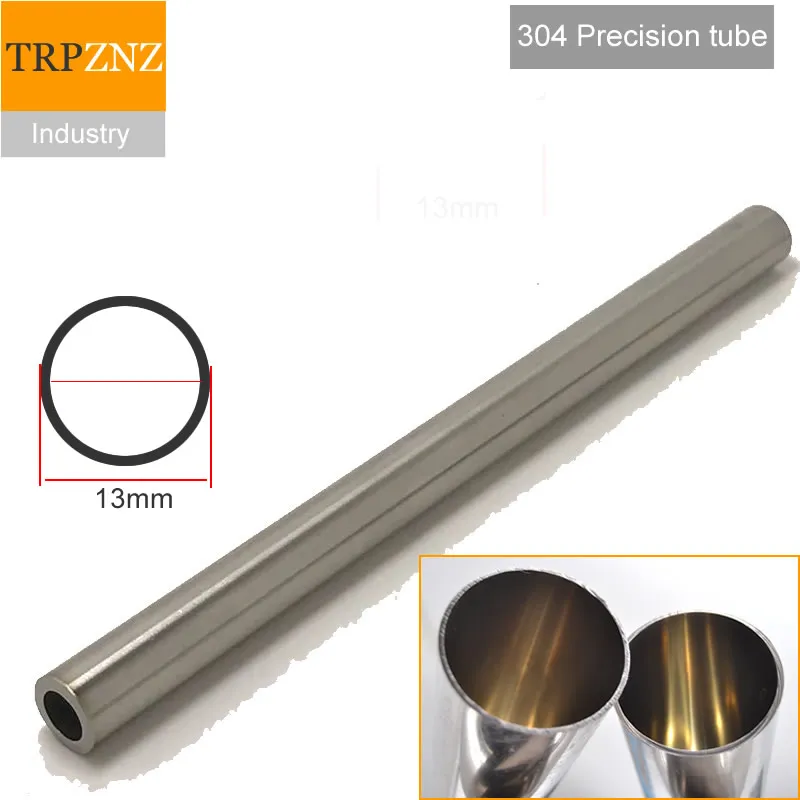 OD 13 мм, труба из нержавеющей стали 304, точная труба, внешний диаметр 13 мм, внутренний 11 мм 10 мм, допуск 0,03 мм, полировка внутри снаружи