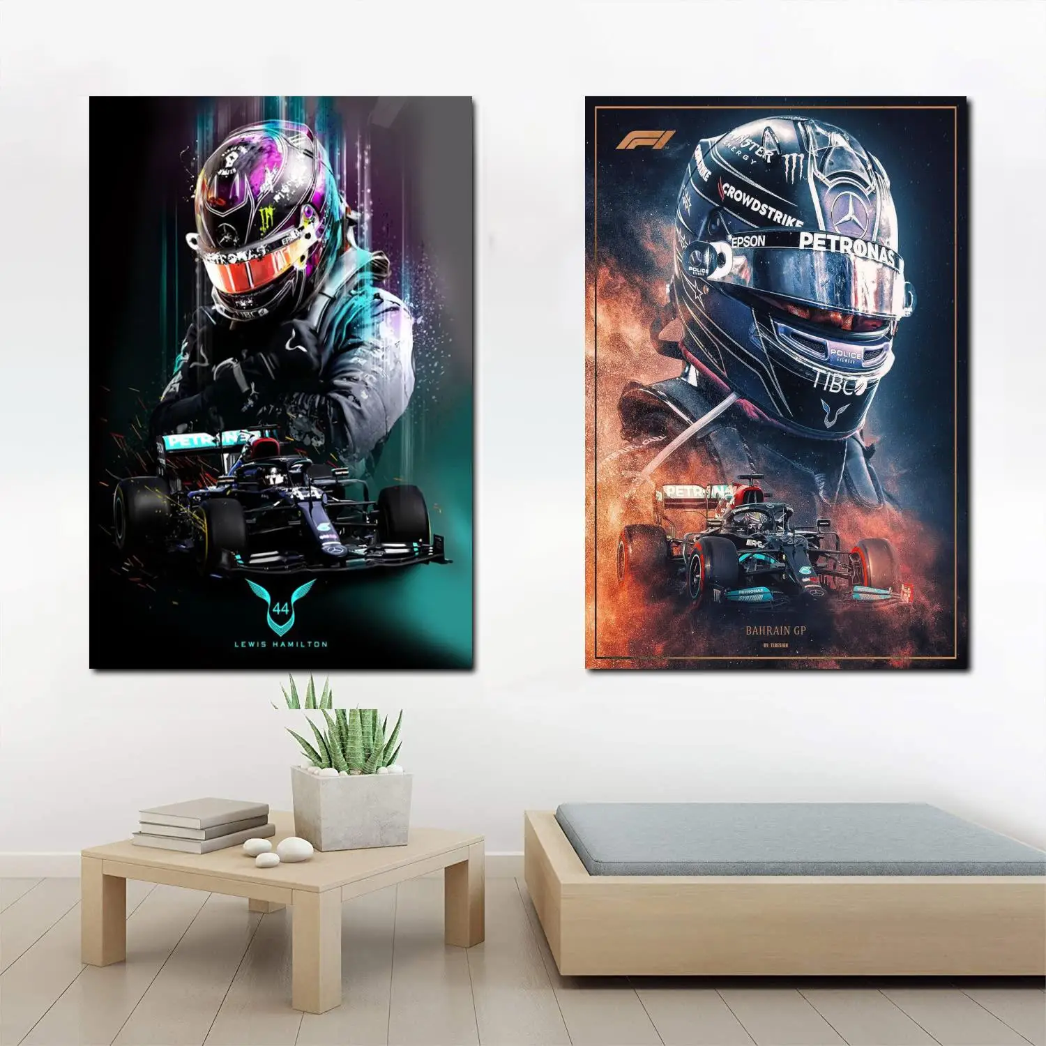 

Lewis Hamilton Canvas Art Poster and Wall Art Picture Print Modern Family bedroom Decor Posters