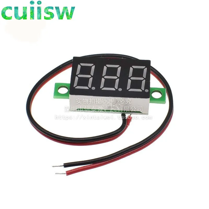 1 шт. 0 36 двухпроводный Вольтметр постоянного тока от 2 50 до 30 в ЖК цифровой