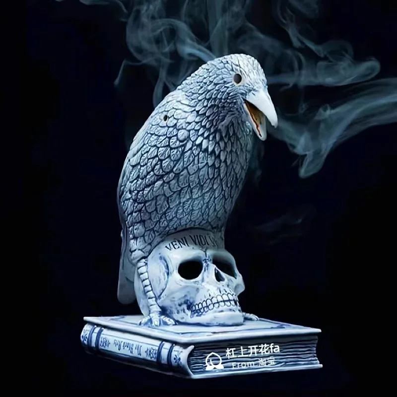 

NBHD Crow Incense Stove Tide Brand NBHD Blackbird Skull Aromatherapy Furnace Retro Home Decoration Aromatherapy Furnace
