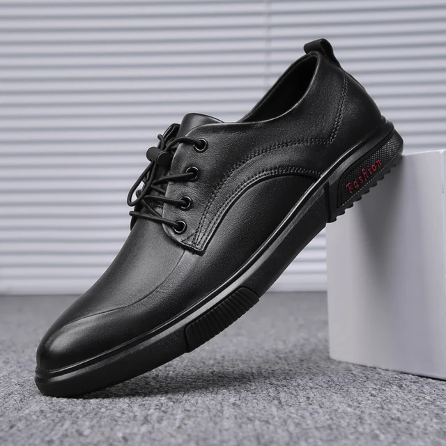 Men genuine Leather Shoes fashion 