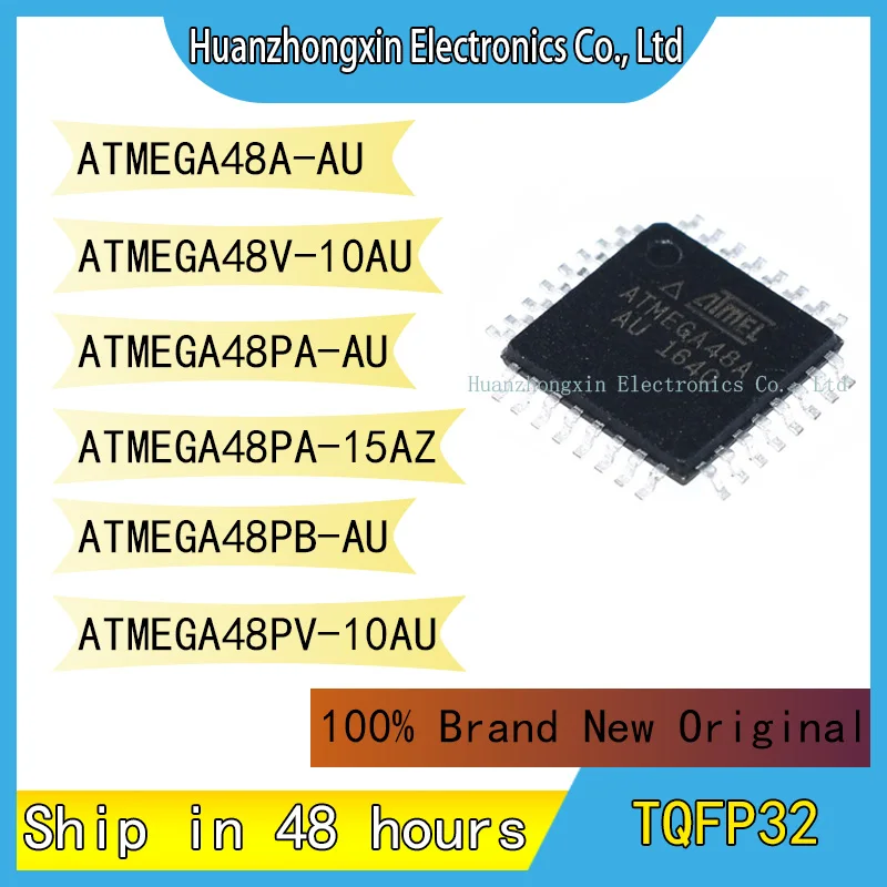 

ATMEGA48A-AU ATMEGA48V-10AU ATMEGA48PA-AU ATMEGA48PA-15AZ ATMEGA48PB-AU ATMEGA48PV-10AU MCU Chip TQFP32 Integrated Circuit