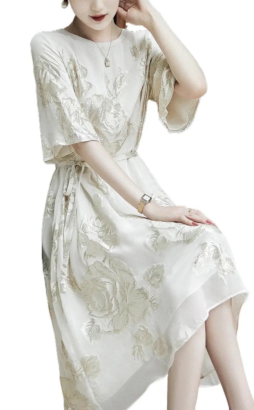 

2023 Women's Clothing The new loose jacquard dress in summer 0816