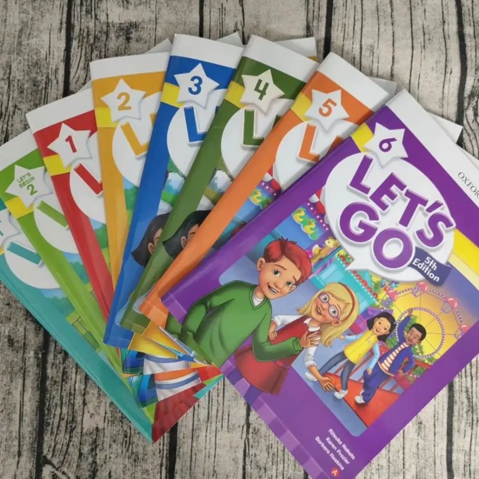 8 Books Let's Go English Original Version 5 Original Imported Oxford Children's English 6-12-year-old Primary School Students