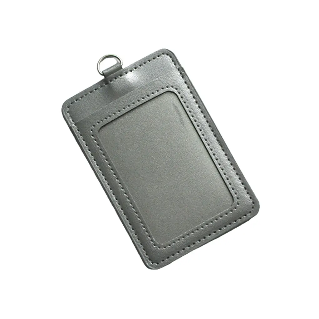 

10 Pieces ID Cardholders Leather Business Office Supplies Protective Shell Colored Bus Cards Sleeve for Men Male Staff
