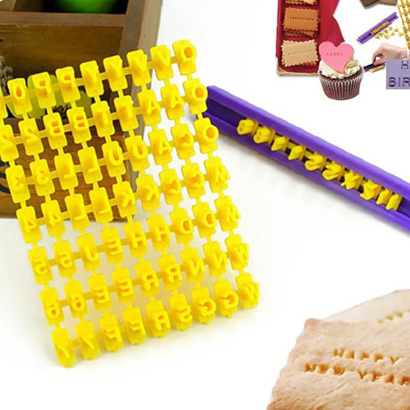 Форма для печенья с буквами и цифрами английская буквенно-цифровая печать форма