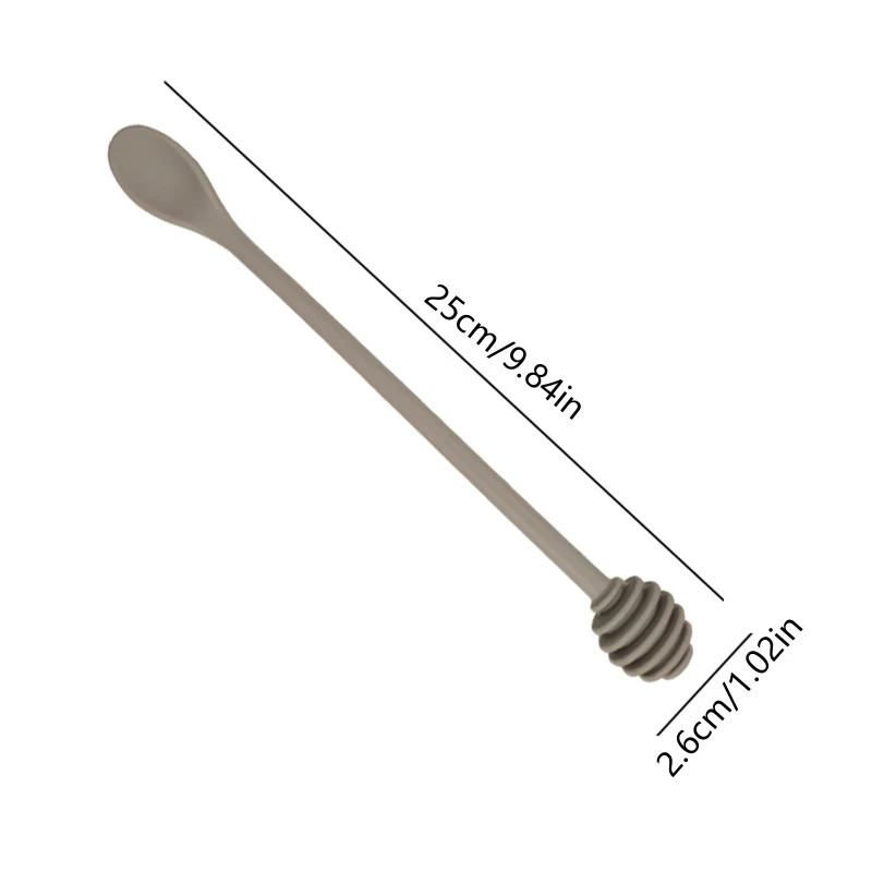 Круглая ложка для головы силиконовая мешалка горшка с медом банка раздачи-дождя