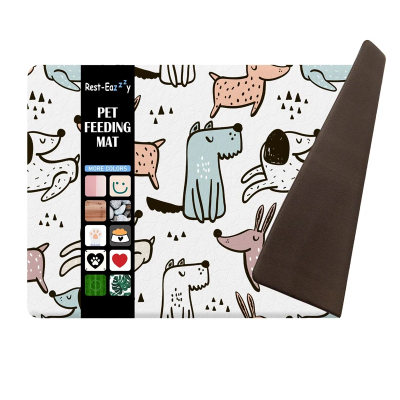 

Waterproof Pet Cat Food Mat Dog Food Mat Prevents Food And Water From Spilling From The Floor And Mixing With A Water Bowl