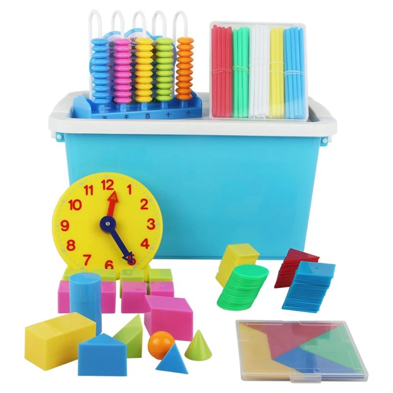 

Colorful Counting Sticks Clock Geometry Tangram Mathematics Montessori Teaching Aids Kids Math Learning Toy