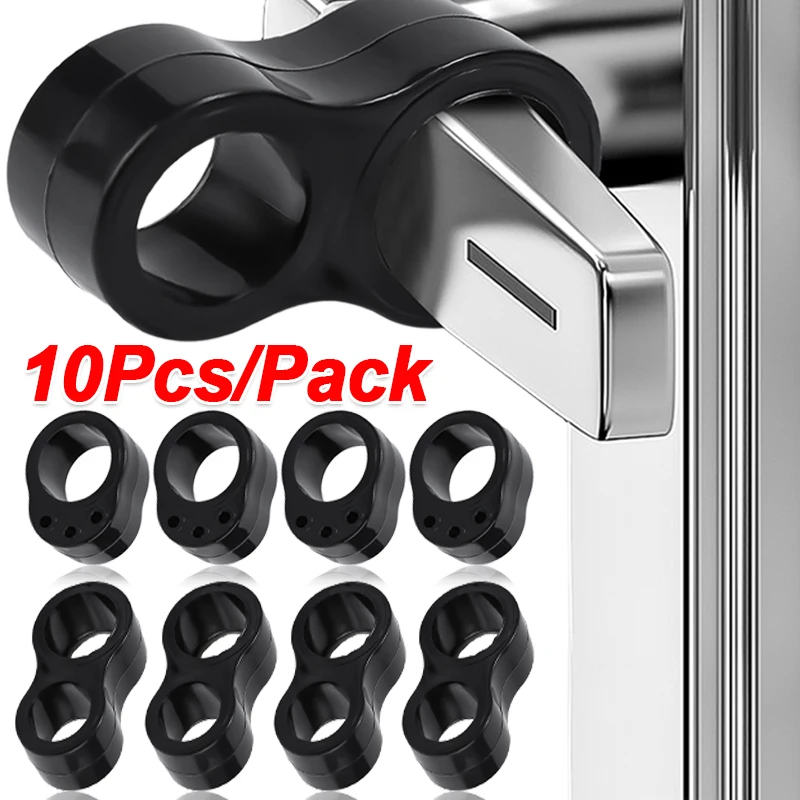 

10/8/6/1PC Safety Anti-collision Ring PVC Door Handle Protection Punch-free Round Door Knob Bumper Wall Furniture Protector Pad