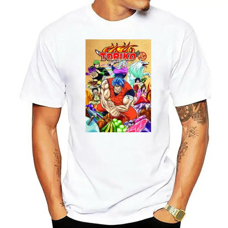 

Toriko T Shirts Fashionable Oversized White Color Anime Toriko Logo T Shirt Tees Top Tshirt Camisa Toriko T-Shirt