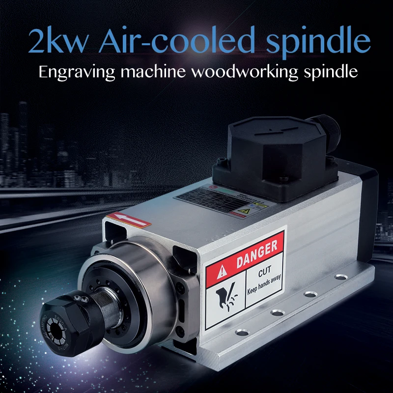 Шпиндель с воздушным охлаждением 2200 кВт 220 Вт в фрезерный двигатель ЧПУ + 13 шт.