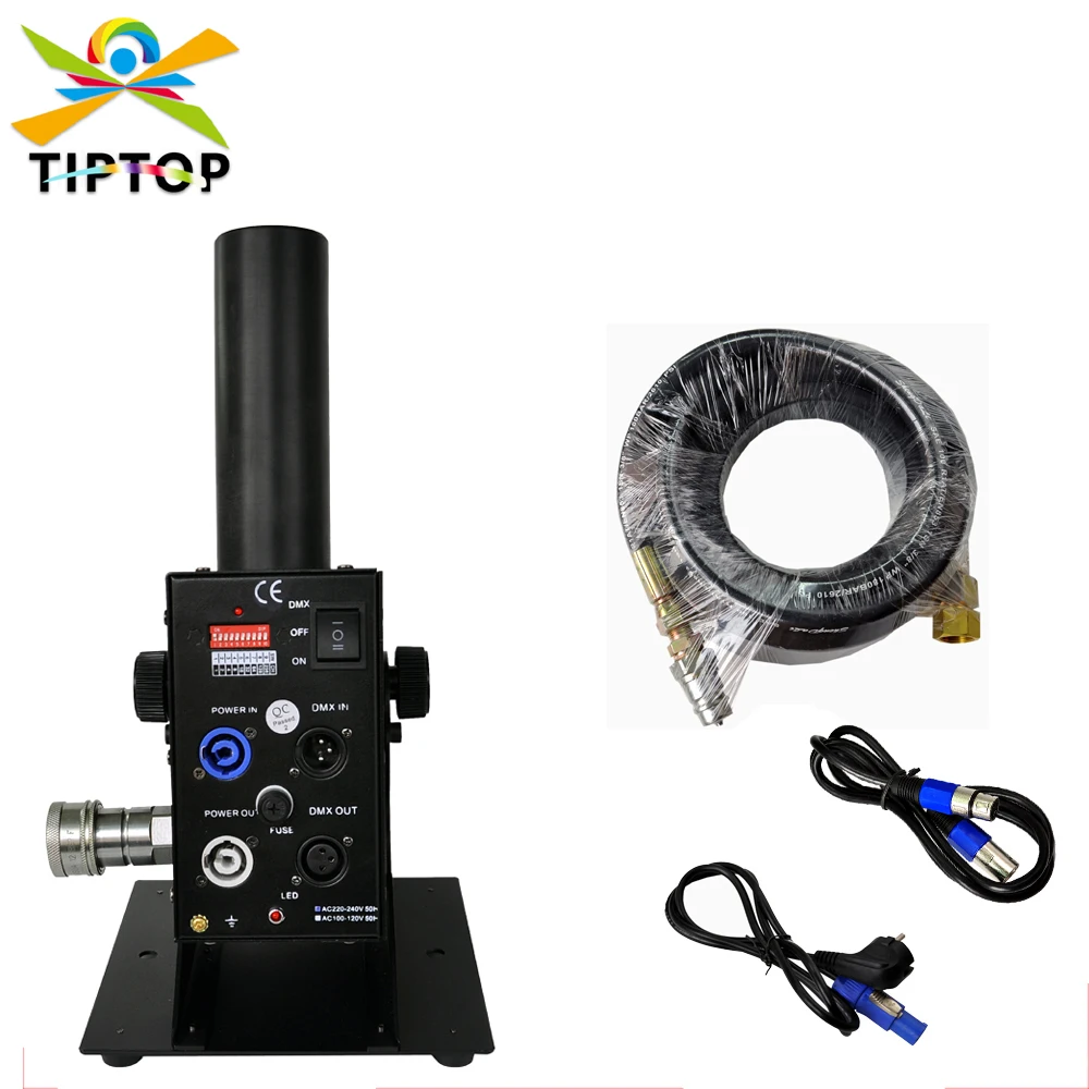 

New Arrival Sample Adjustable Angle 0-100 Degree Co2 Jet Machine With 6 Meter CRYOGENIC Hose DMX CO2 Jet For Stage,Party Light