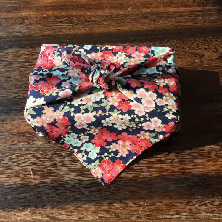 

Japan Wrap the cloth cotton furoshiki size 70cm / Japan classic tradition style wave printed /Tablecloth Many Uses