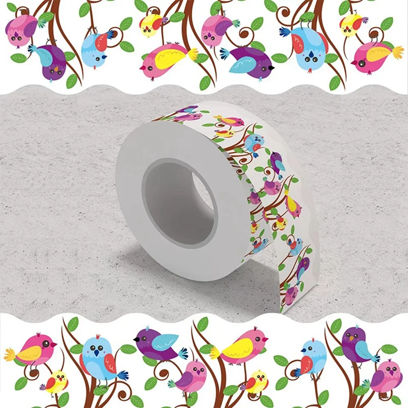 1 рулон доски для объявлений границы птица доска наклейка украшение как показано